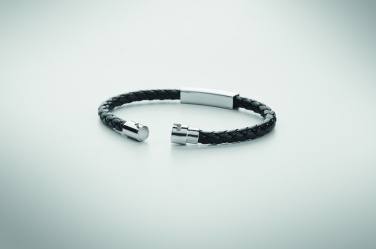 Logotrade promotional gift picture of: Braided faux leather bracelet
